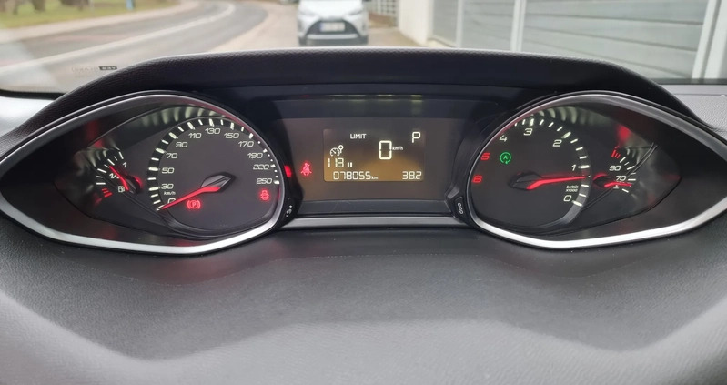 Peugeot 308 cena 58999 przebieg: 78000, rok produkcji 2019 z Polkowice małe 497